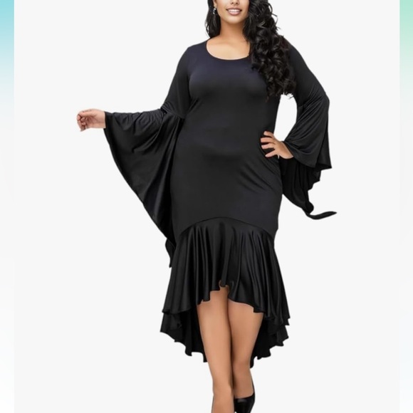 Amazon Dresses & Skirts - Amazon Flowy Witchy Women's Black Lace Back Maxi Dress Size XXL New